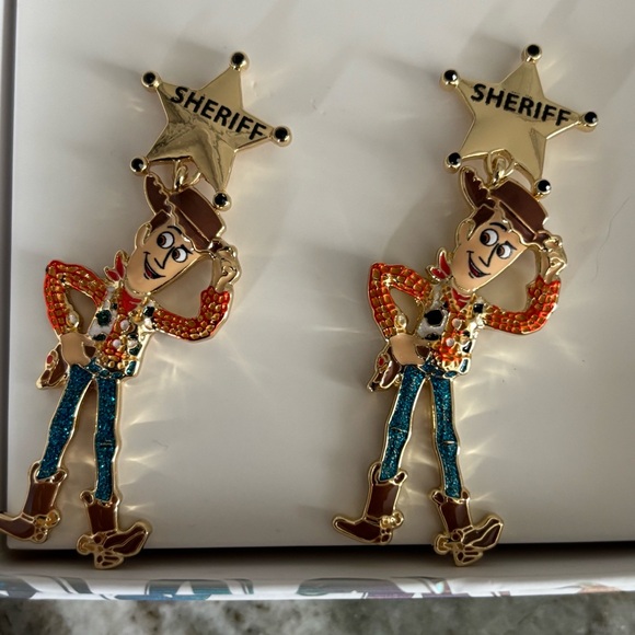 Disney Pixar Toy Story BaubleBar Woody Sheriff Earrings - Picture 2 of 6